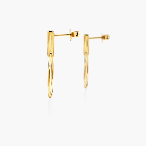 Kolczyki koła Savicki: złote, czarne diamenty